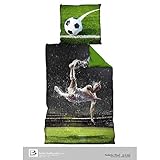 Fußball Bettwäsche *** Rückzieher *** 135x200cm / 80 x 80