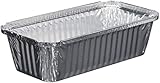 Papstar 14514 Aluschalen, Aluminium, 21.3 x 11 x 5.4