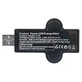 USB C Power Meter Monitor, Tragbarer USB C Tester Multi Screen Robustes ABS für USB Digitalg