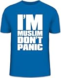 Shirtstreet24, I'm Muslim, Religion Moslem Islam Herren T-Shirt Fun Shirt Funshirt, Größe: S,royal b