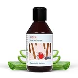 Lisch Anti Läuse Shampoo - Natürliches Shampoo Kinder gegen Läuse als alternative zum Läusekamm elektrisch, Läuse Abwehrspray für unbeschwerte Kinder, Läusemittel Kopfläuse, Tea Tree Shampoo 250