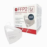 Uni-lab FFP2 Masken | 20x ffp2 Maske | 5-lagig | ce zertifiziert 2163 - EU 2016/425 | einzeln verpackt im PE-Beutel | weiß | Made in Europ