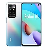 Xiaomi Redmi 10 - Smartphone 4GB+64GB, 50MP AI Quad-Kamera, MediaTek Helio G88-Prozessor, 6.5' FHD+ DotDisplay, Dual SIM (Meer Blau)