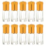 FRCOLOR Mini Ätherisches Öl Roller Flaschen 10 Pack 3ML Glas Ätherisches Öl Massage Rolle Auf Flaschen Parfüm Kosmetik Probe Fläschchen mit Edelstahl Roller Ball (Gelegentliche Farbe)
