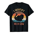 I Identify as a Cow: Thanksgiving Truthahn Humor Zitat T-S