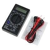 DT-832 Mini Pocket Digital Multimeter 1999 Zählt AC/DC Volt Ampere Ohm Diode hFE Durchgangstester Amperemeter Voltmeter Ohmmeter-Schw