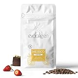 Premium Crema Kaffeebohnen Evagreen | Biologische 100% Arabica Kaffee Ganze Bohnen --- Single Origin Mexiko | Säurearm | Traditionelle Röstung | Ideal für Kaffeevollautomat und für Bulletproof C