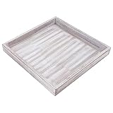 ToCi Dekotablett Holz Tablett 30 x 30 cm Deko Schale Dekoration Shabby Chic Vintag