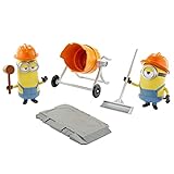 Minions GMF16 - ,,Minions: Auf der Suche nach dem Mini-Boss' Movie Moments Actionfiguren, verschiedene Minions (16 cm) Bauarbeiter-Zubehörteilen aus dem Film, tolles Geschenk für Fans ab 4 J