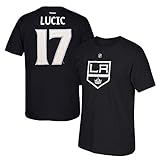 Adidas Milan Lucic Reebok Los Angeles Kings Player PREMIER BLACK JERSEY T-SHIRT Herren, Herren, schwarz, M