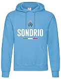 Tipolitografia Ghisleri Sondrio Azzurra Sweatshirt mit Fußball-Wapp