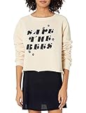 Wildfox Damen Monte Crop Pullover Sweatshirt, Mehrfarbig, S