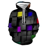 XDJSD Herren Pullover Herren Hoodie Jacke Paar Schwarz Bedruckt Herren und Damen Kapuzen Casual Pullover Große Größe Pullover Set Sw