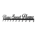 Garderobe Home sweet Home Extra Groß 11 Haken Wand montiert schwarz W: 80 cm Home Accessories by semUp