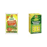 COMPO Herbst-Rasen Langzeit-Dünger, 3 Monate Langzeitwirkung, 10 kg, 500 m² & Rasenunkraut-Vernichter Banvel Quattro (Nachfolger Banvel M), Bekämpfung von schwerbekämpfbaren Unkräutern, 400