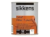 Sikkens Filter 7 Plus - 'Long Life' Dickschichtlasur für außen 1 Liter Palisander 048'