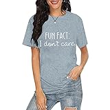 GFGHH T-Shirt Damen Oversized Mode Rundhals Kurzarm Sommer Oberteile Vintage Buchstabendruck Bluse Streetwear Sport Tops Teenager Mädchen Sweatshirts Lässig T-Shirt, Slim Fashion, Eleg