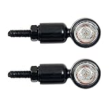 devil eyes Micro LED-Mini-Blinker-Set aus Metall Micro Motorradblinker für Motorrad Quad Scooter Roller ATV E-Geprüft und Eintragung