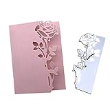 Rose Umschlag Schneiden Schablonen Stanzmaschine Stanzschablone Scrapbooking Prägeschablonen Stanzen Stanzformen Zubehör für 3D Karten Karten Fotoalben Papier Karten Sammelalb