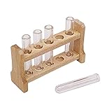 lamta1k Reagenzglas Spielzeug,1/12 Miniatur Puppenhaus Labor Reagenzglas Rack Dekor Pretend Spielen Kinderspielzeug