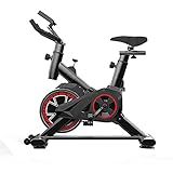 Premium Ergometer Heimtrainer, App Steuerung Für Smartphone, Klappbar Hometrainer Mit App Lcd-Display, Fitness Fahrrad Mit 10 Widerstandsstufen, Handpulssensoren Für Zuhause Büro Training (Black)