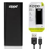 Zippo Unisex Heatbank 3 Wiederaufladbarer Lithium-Eisen-Handwärmer mit Netzteil, Schwarz, Size 3H