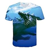 Neutraler Sommer T-Shirt 3D Digitaldruck Monster Hunter Serie Muster lässig Männer und Frauen Kurze Ärmel-G_XXXXL