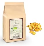 Kamelur 1kg BIO Mango getrocknet, ungeschwefelt und ungezuckert - getrocknete Mango (dried mango) ohne Zuck