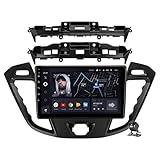 ADMLZQQ Android 10 Autoradio mit Navi Bluetooth 5.1 9 Zoll Touchscreen, Für Ford Tourneo Custom Transit 2012-2021 Unterstützt Internetradio/SWC/Carplay/3D Driving Dynamics/DSP Audio,Cc3: 6+128gb