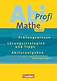 Abi-Profi Mathe. Analysis. Prüfungswissen - Lösungsstrategien und Tipps - Abituraufgaben mit ausführlichen Lösungsweg