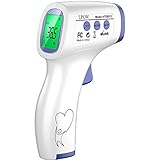 LPOW Fieberthermometer Kontaktlos, Digitales Infrarot thermometer, Stirnthermometer für Babys und Erwachsene mit Alarm bei hoher Temperatur und sofortiger genauer Messw