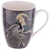 Puckator Porzellan Tasse Fantasy Wolf Gesang Desig