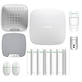 Alarmanlage, kabellos, Pro-Ajax Hub 2 Plus-WiFi-Dual-Sim 4G-Zentralalalalarm, 2 Bewegungsmelder, innen und außen, 6 Öffnungskontakte, Türen und Fenster, 2 Fernbedienung