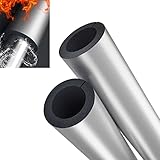 Flsdj Kjl Rohrisolierung, Halbgeteilter Aluminiumfolien-Isolierschlauch, Selbstklebendes Gummi-Isolierung Rohr, Solar-Wasserrohr-Frostschutzmittel/Flammschutzmittel, 20 Mm/30 Mm Dicke, 1 Stück