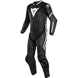 Dainese Laguna Seca 4 2-Teiler Motorrad Lederkombi Schwarz/Weiß 104