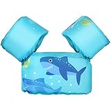 MoKo Kinder Schwimmflügel, Cartoon Schwimmende Badeanzug Schwimmtraining Jacke Schwimmflügel mit Sicherheitsschnalle für Jungen Mädchen, 20 bis 50 lb - B