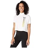 Reebok Damen Classics Vector Crop Top T-Shirt, Damen, kurzärmelig, Classics Vector Cropped Tee, Weiß/Gelb, S