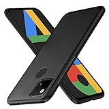 Wsky Hülle für Google Pixel 4A, Schwarze Stoßfeste Silikon-Handyhülle, Ultradünne TPU Case, Kratzfeste und Elegante Pixel 4A Schutzhü