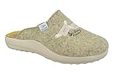 FlyFlot Damen Pantoffeln Wollfilz, Größe:38 EU, Farbe:Gelb