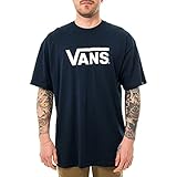 Vans Herren Classic T - Shirt, Blau (Navy/white), X-S