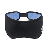 Buhui Schlafmaske, kabellos, 5.0, Bluetooth-Kopfhörer, Augenmaske, Musik, Reisen, Schlafköpfe mit ultradünnen HD-Stereo-Lautsprechern, Freisprech-Schlafmask