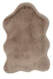 andiamo Lammfell Kunstfell Novara Fellimitat in Schaffelloptik Dekofell Taupe, 55 x 80