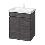 Planetmöbel Waschtisch Badmöbel Set 64cm für Badezimmer WC (Anthrazit)