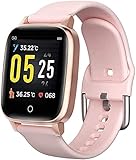 Smartwatch, IP67, wasserdicht, 3 Zoll (7,6 cm), High-Definition-Display, Fitness-Tracker, Körpertemperaturmessung, C (Farbe: A) (C)