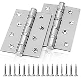 2 Stück Edelstahl Scharniere,100mm Schwerlast Scharnier,Edelstahl Tür-Scharnier,klavierband scharnier edelstahl,Schrank Schublade Scharnier,Edelstahl Scharniere Steckverbinder,Türband S