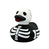 Lilalu 1834 8 x 8 cm/50 g Sammler und Baby Skelett Badeente Spielzeug, Mehrfarbig, 6.2 x 4.4 x 6