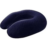 LSX Portable Travel Neck Kopfkissen U-förmige Nackenkissen Büroraum Memory Foam Stützkissen Leicht Weich Kissen (Color : Blue)