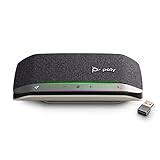 Poly - Sync 20 Bluetooth-/USB-A-Freisprecheinrichtung - tragbare Freisprecheinrichtung - Geräusch- und Echounterdrückung - Verbindung mit Mobiltelefonen oder Computern - Teams (zertifiziert), Z