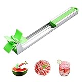 Punvot Windmühle Wassermelonen Schneider, Wassermelonen Schneide, Melonen Cutter, Messer Wassermelonen Schneider, Wassermelonen Messer, Melonenschneider Messer Edelstahl, für Obstsalat W
