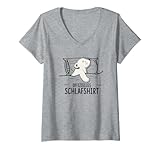 Damen Offizielles Schlafshirt Eisbär Schlafanzug Nordpol Eisbären T-Shirt mit V